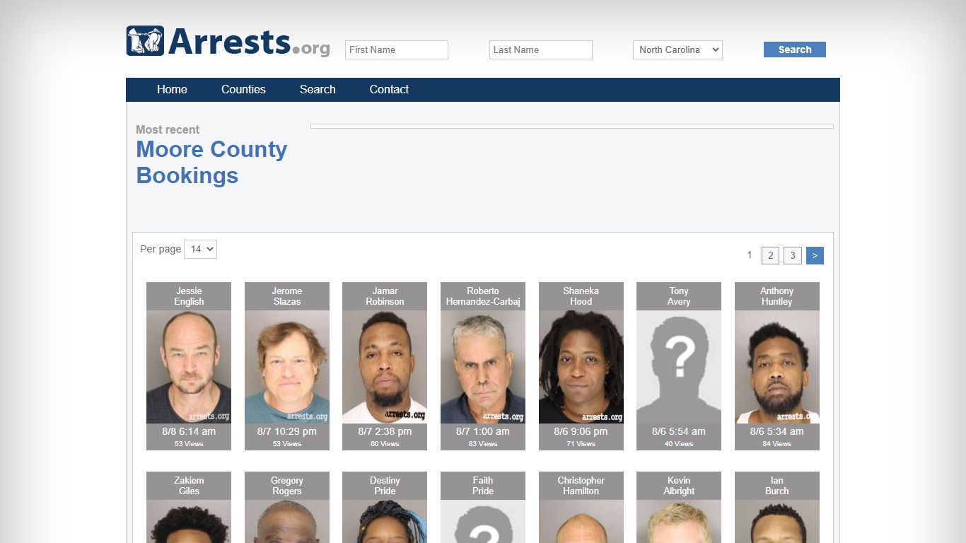 Moore County Arrests and Inmate Search